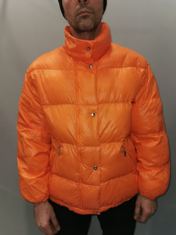 Piumino Bomber corto tgM arancio