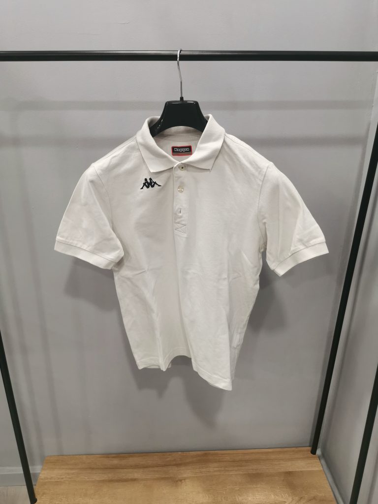Polo Vintage Kappa tgS bianco
