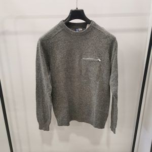 Maglia girocollo taschino anteriore con zip tgS