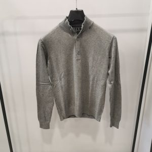 Maglia lupetto con bottoni tgM grigio