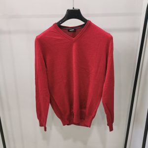 Maglia collo a V tgL bordeaux