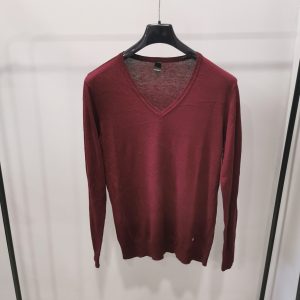Maglia collo aV donna tgXL bordeaux