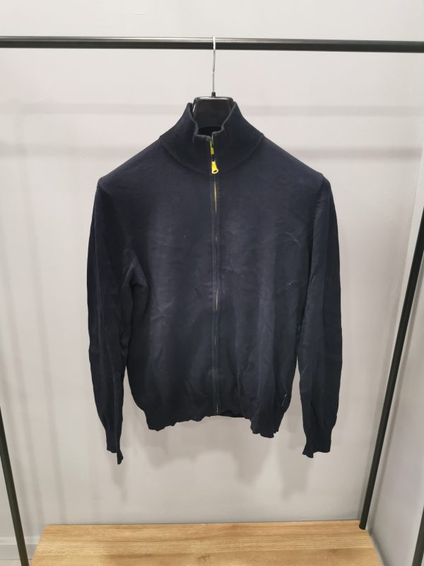 Maglia Cardigan lupetto con zip tgS blu